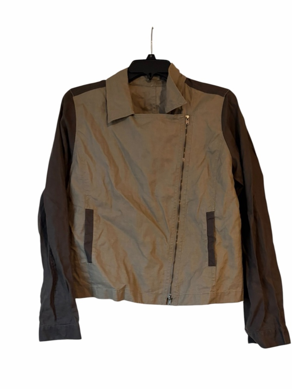 EILEEN FISHER organic linen moto jacket